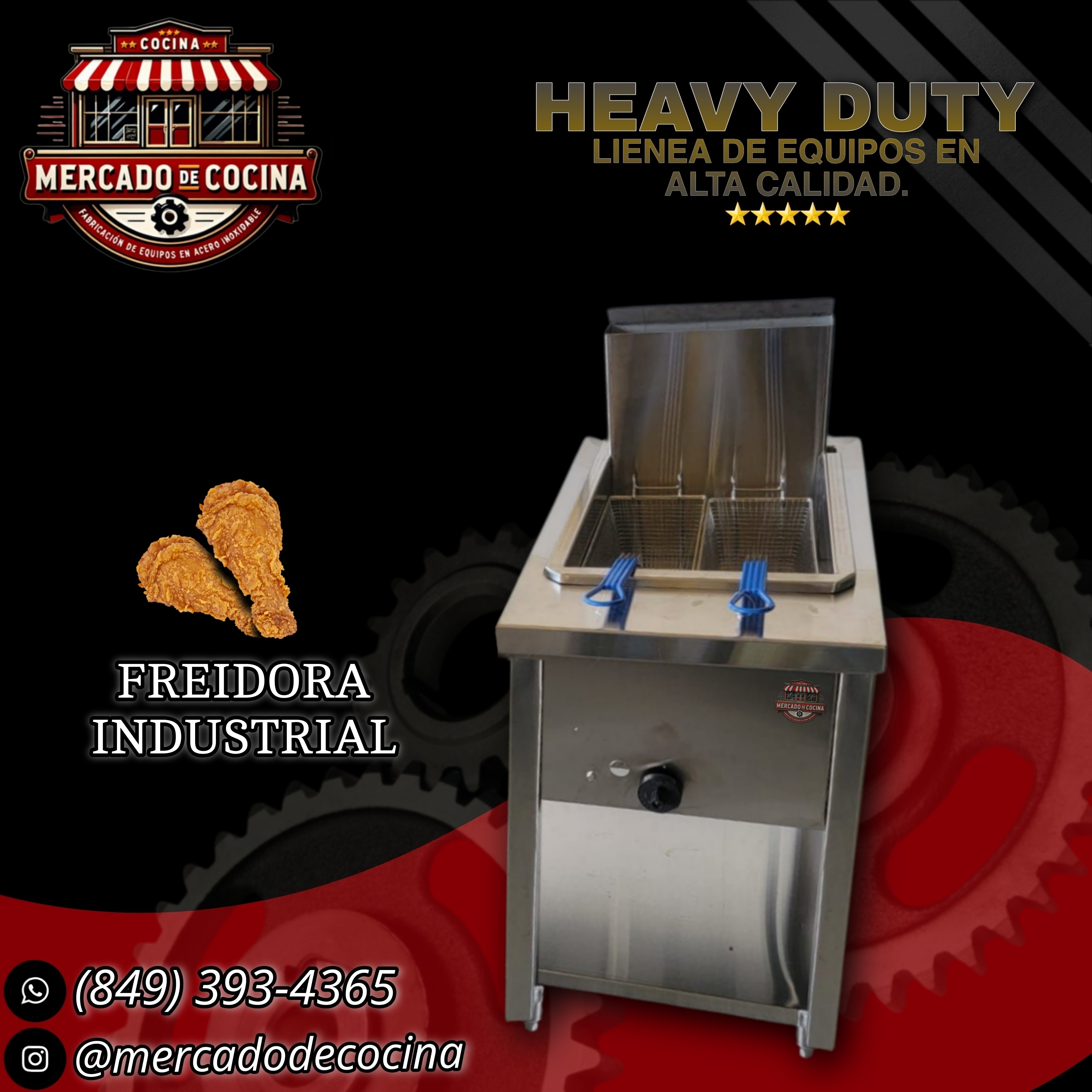 Freidora industrial de 1 tanque mod-PRO