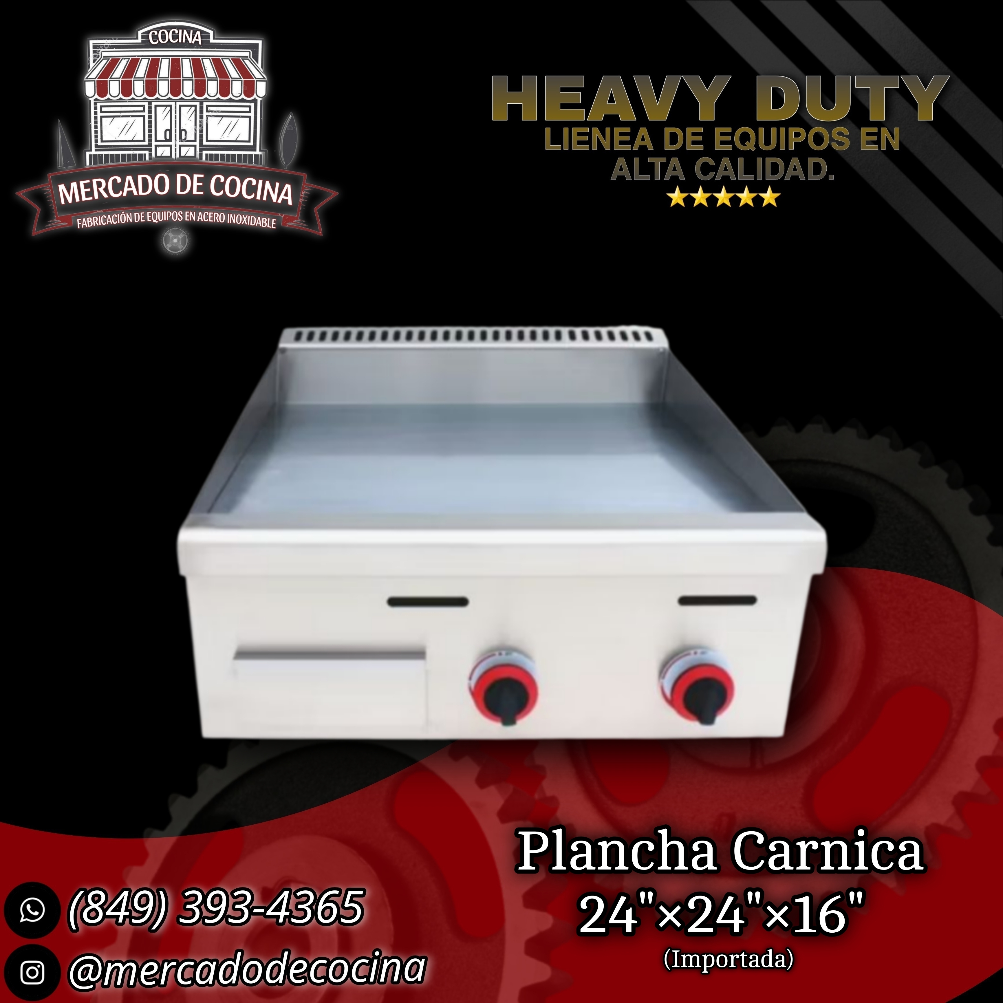 Plancha Carnica 24" mod-Importado