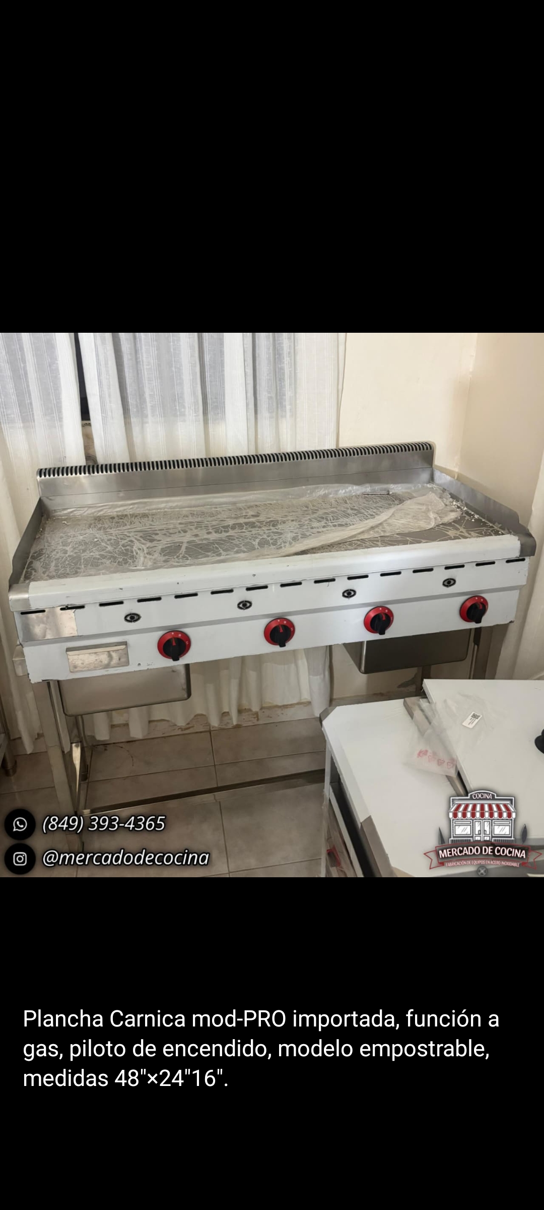 Plancha Carnica 48" mod-Importado