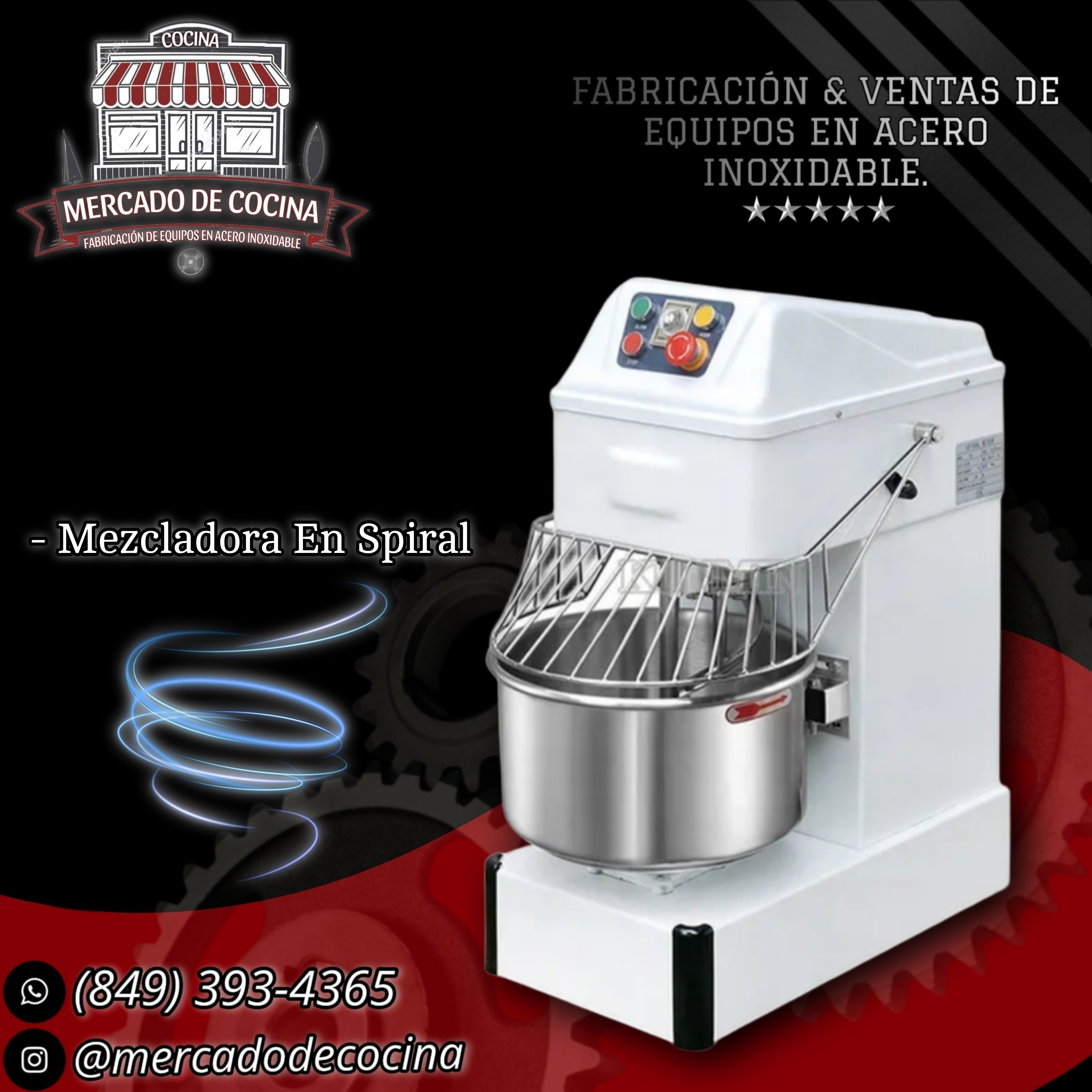 Mezcladora de masa 34L