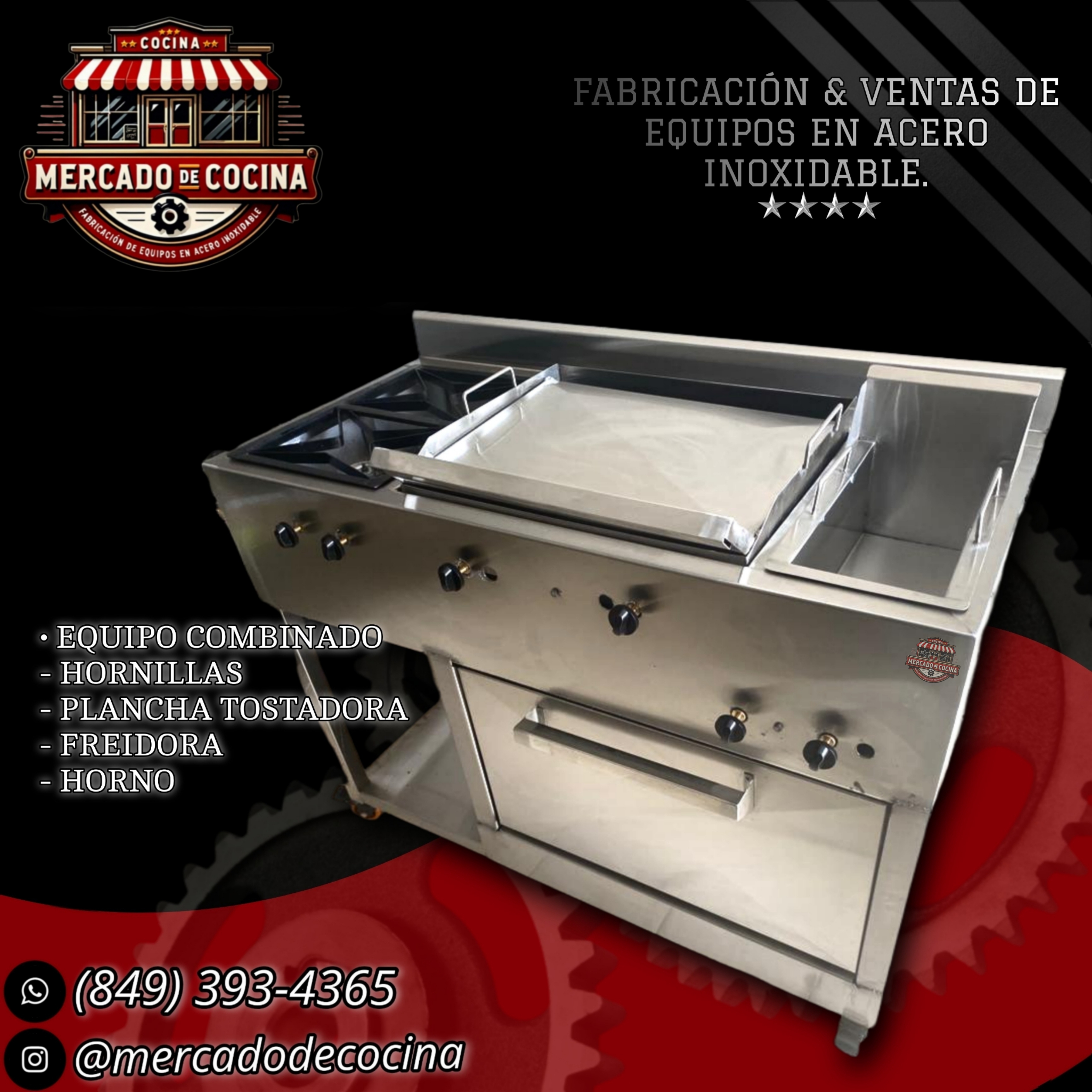 Equipo combinado con horno multifuncional (4'Pie) mod-ECO #2