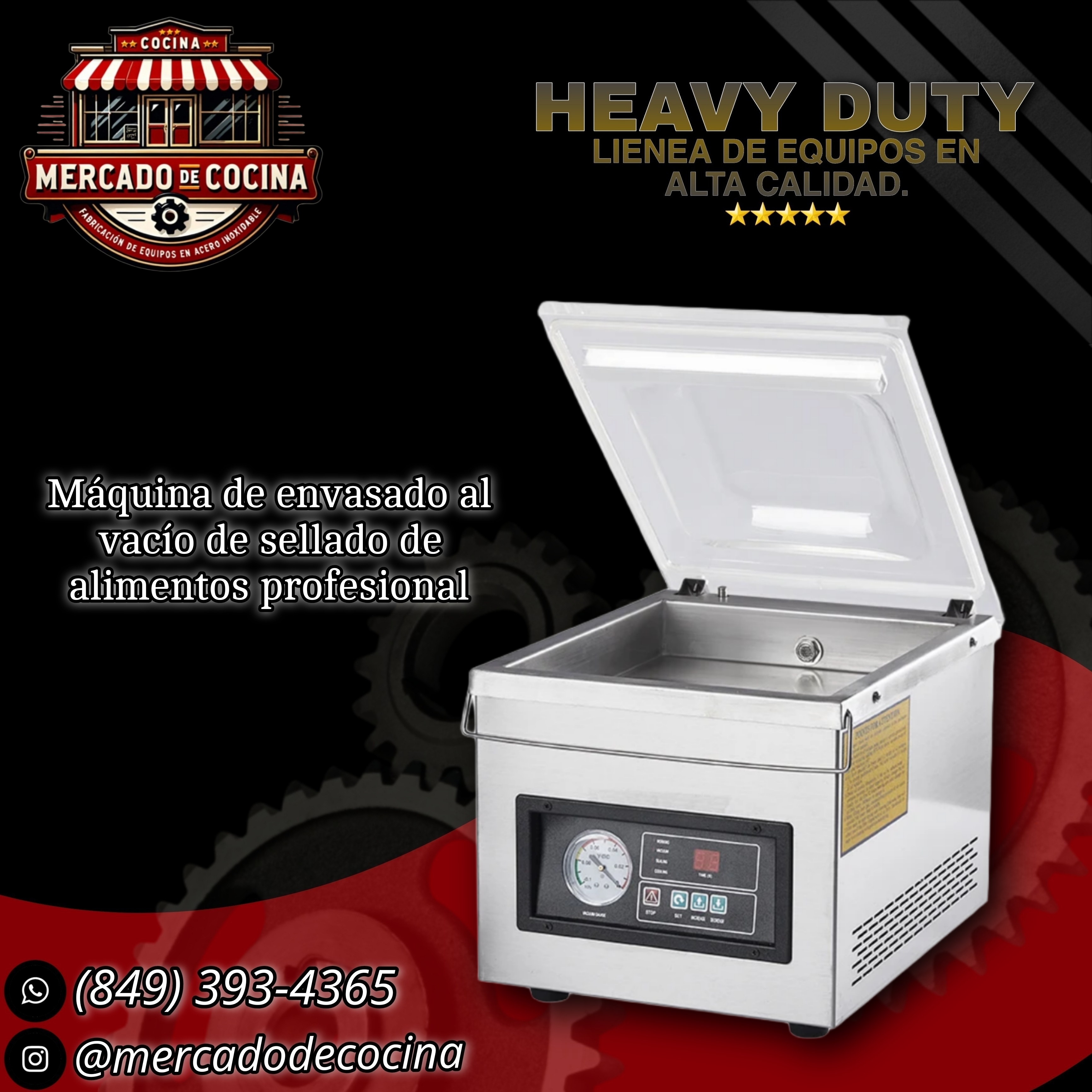 Máquina de envasado al vacío de sellado de alimentos profesional