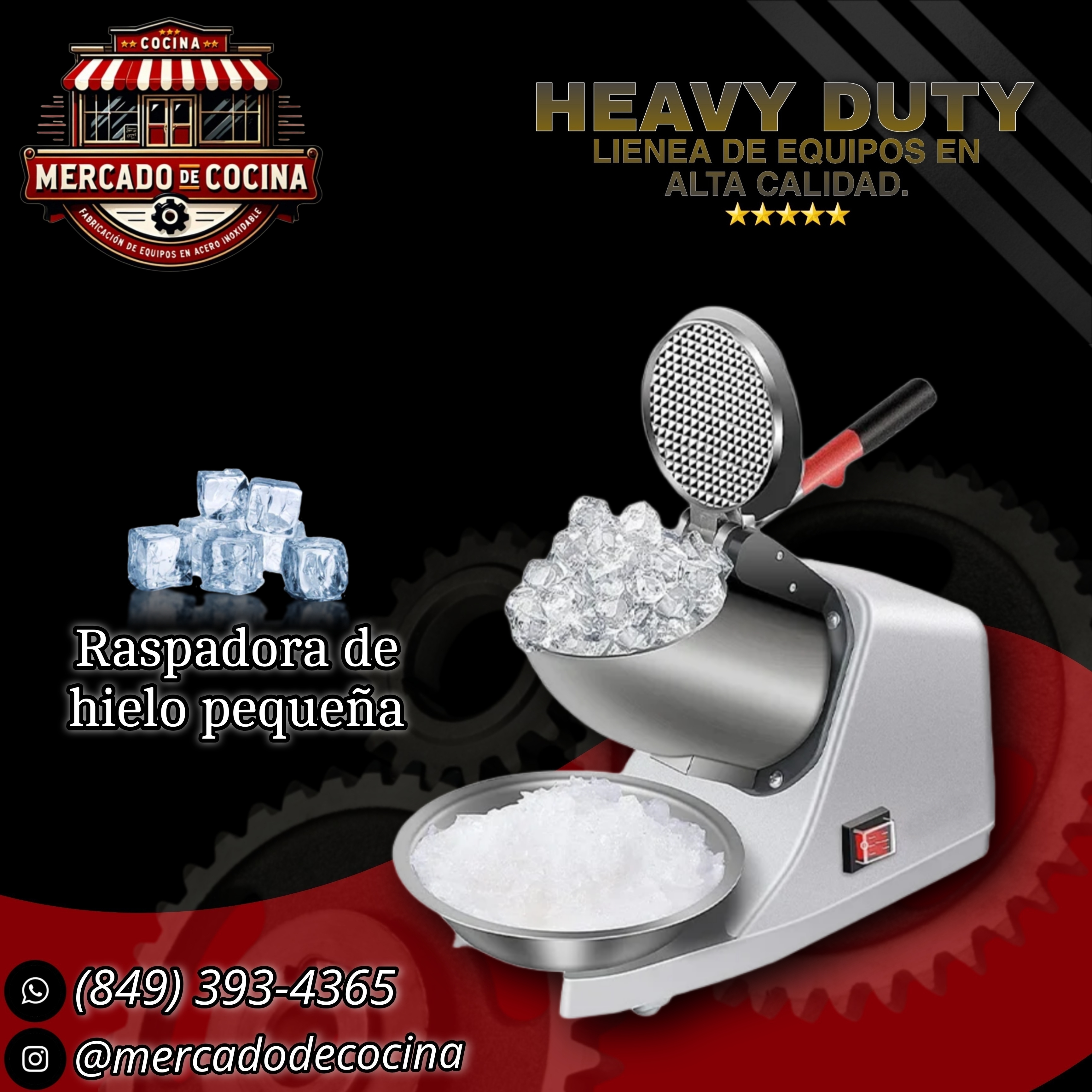 Raspadora de hielo pequeña