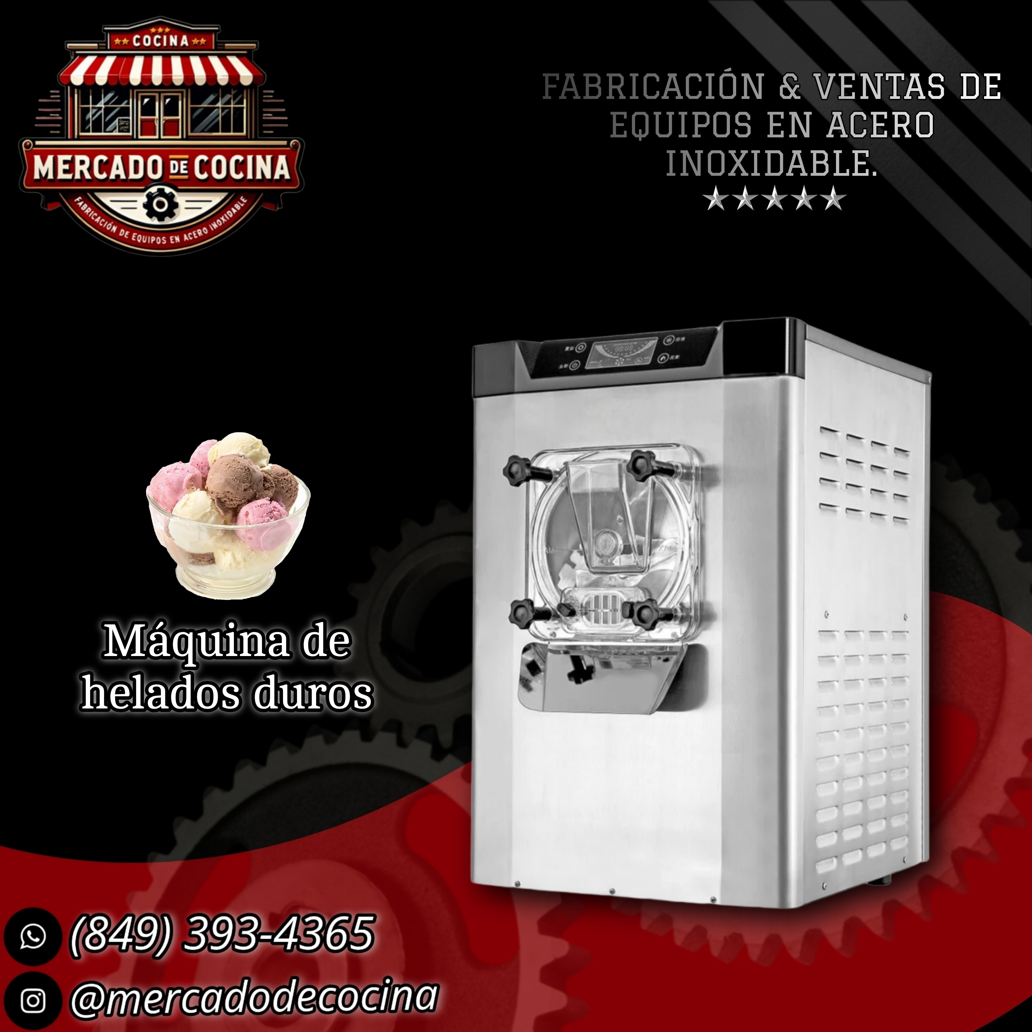 Máquina de helados duros