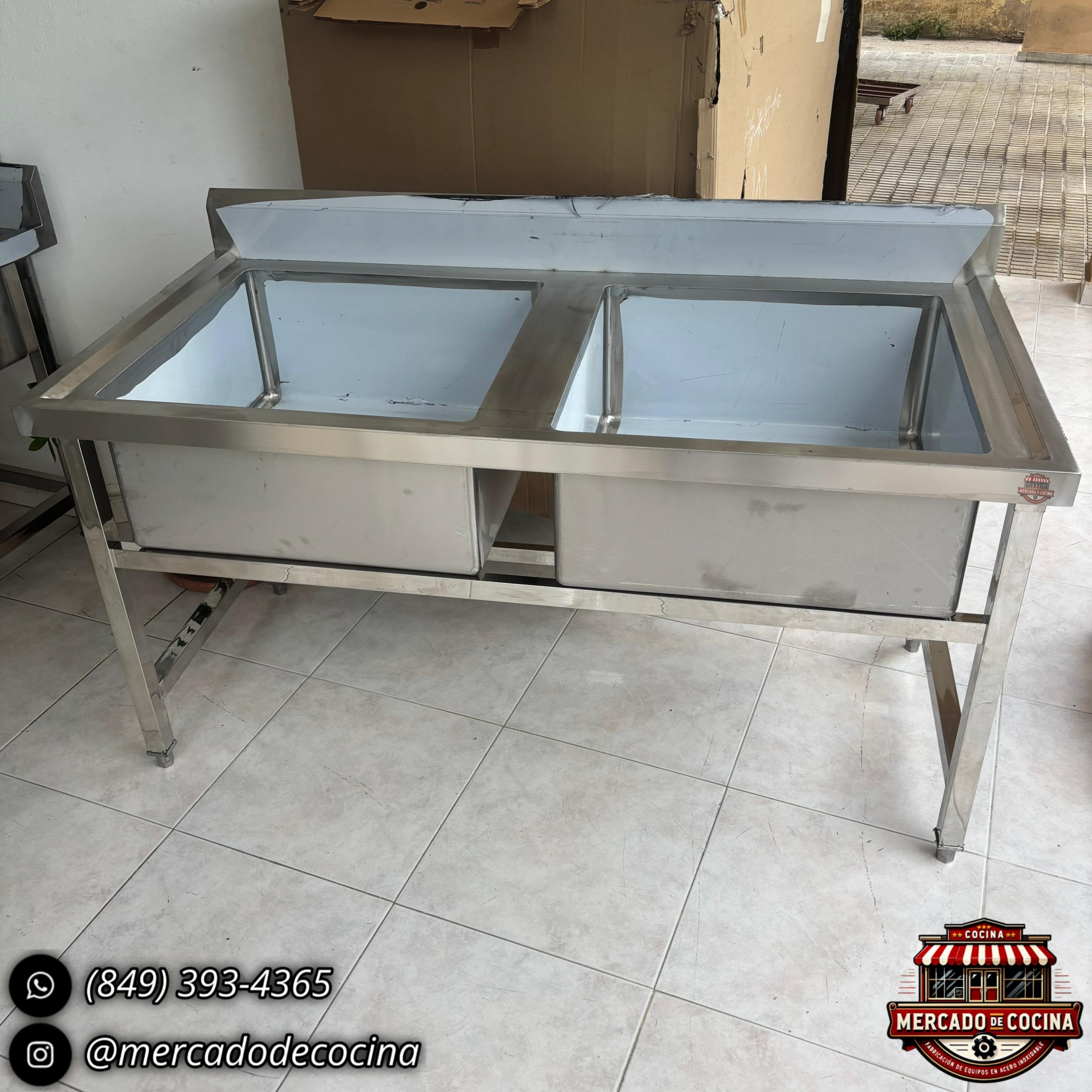 Fregadero de dos pozas mod-Importado