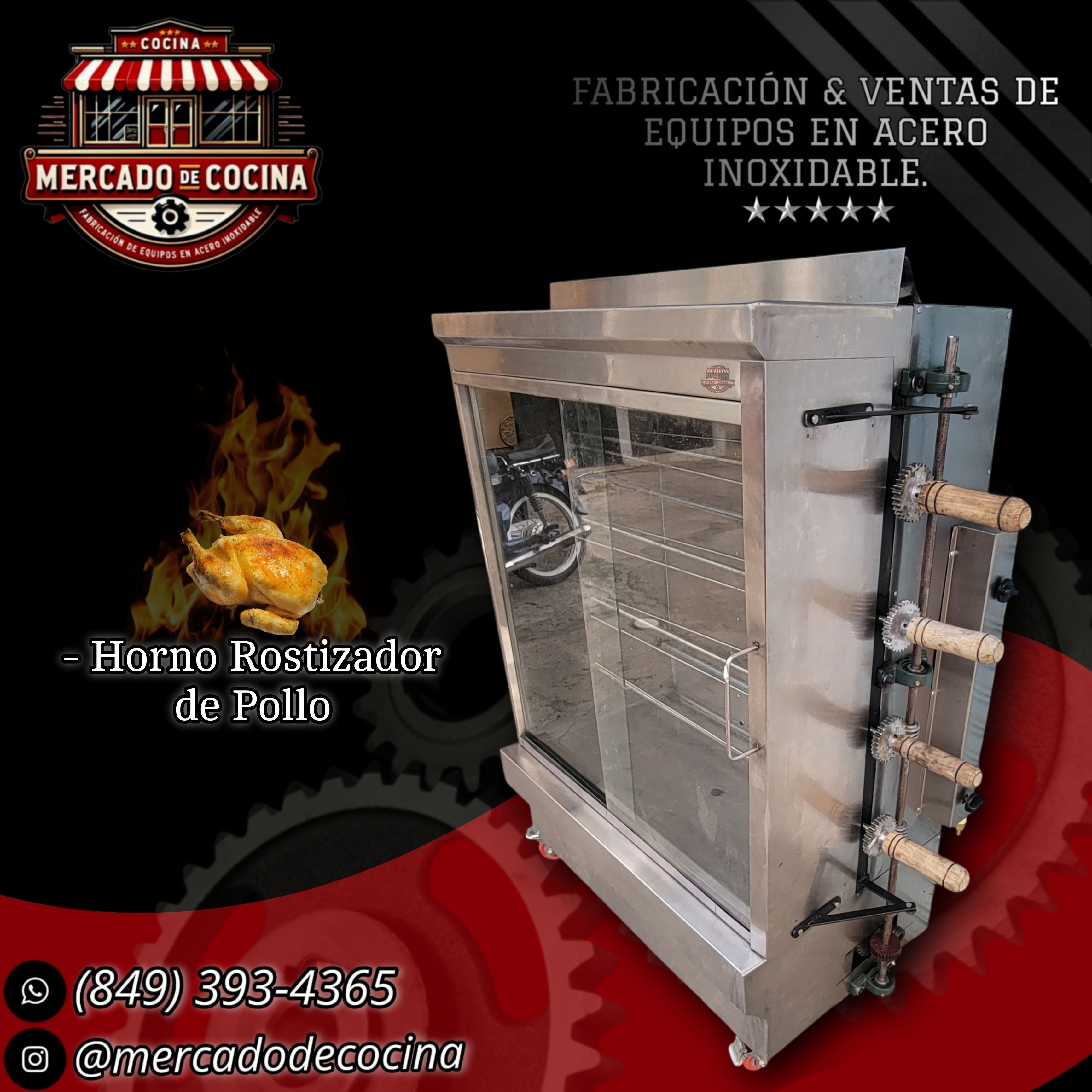 Horno rostizador (20 pollos) mod-ECO