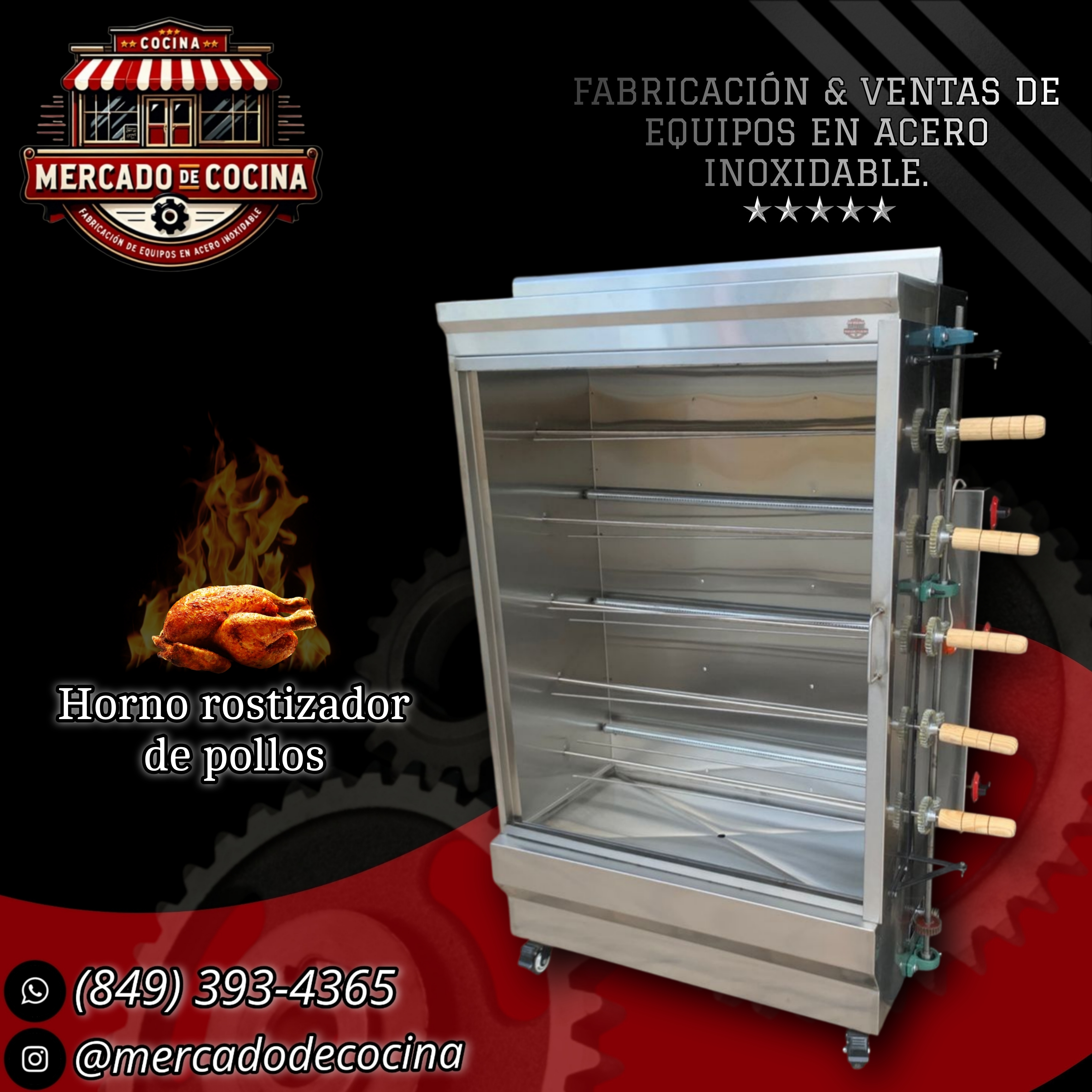 Horno rostizador (25 pollos) mod-ECO