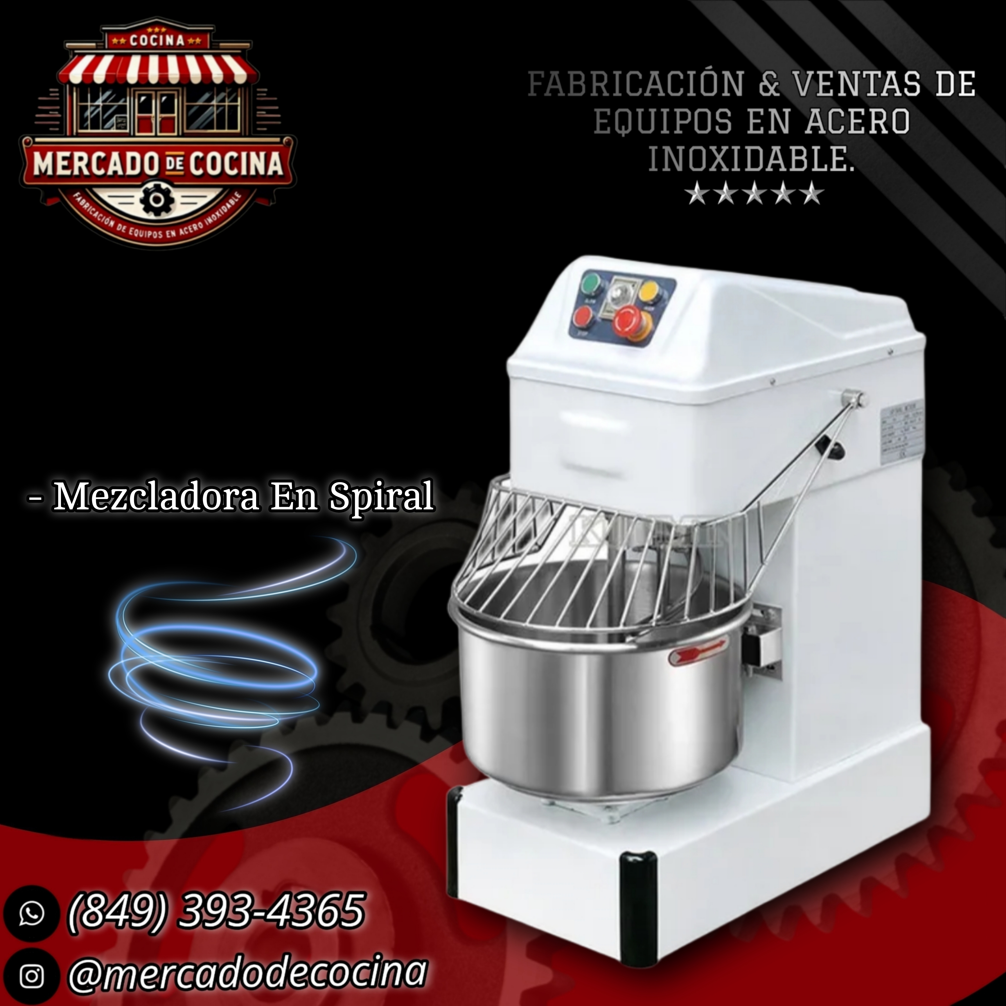 Mezclador de masa 35L