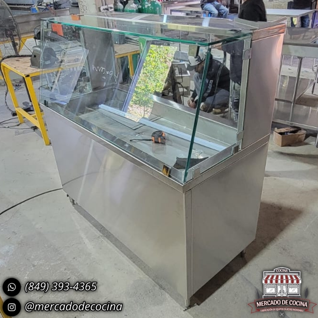 Vitrina exhibidor a baño de María (6 Bandejas)