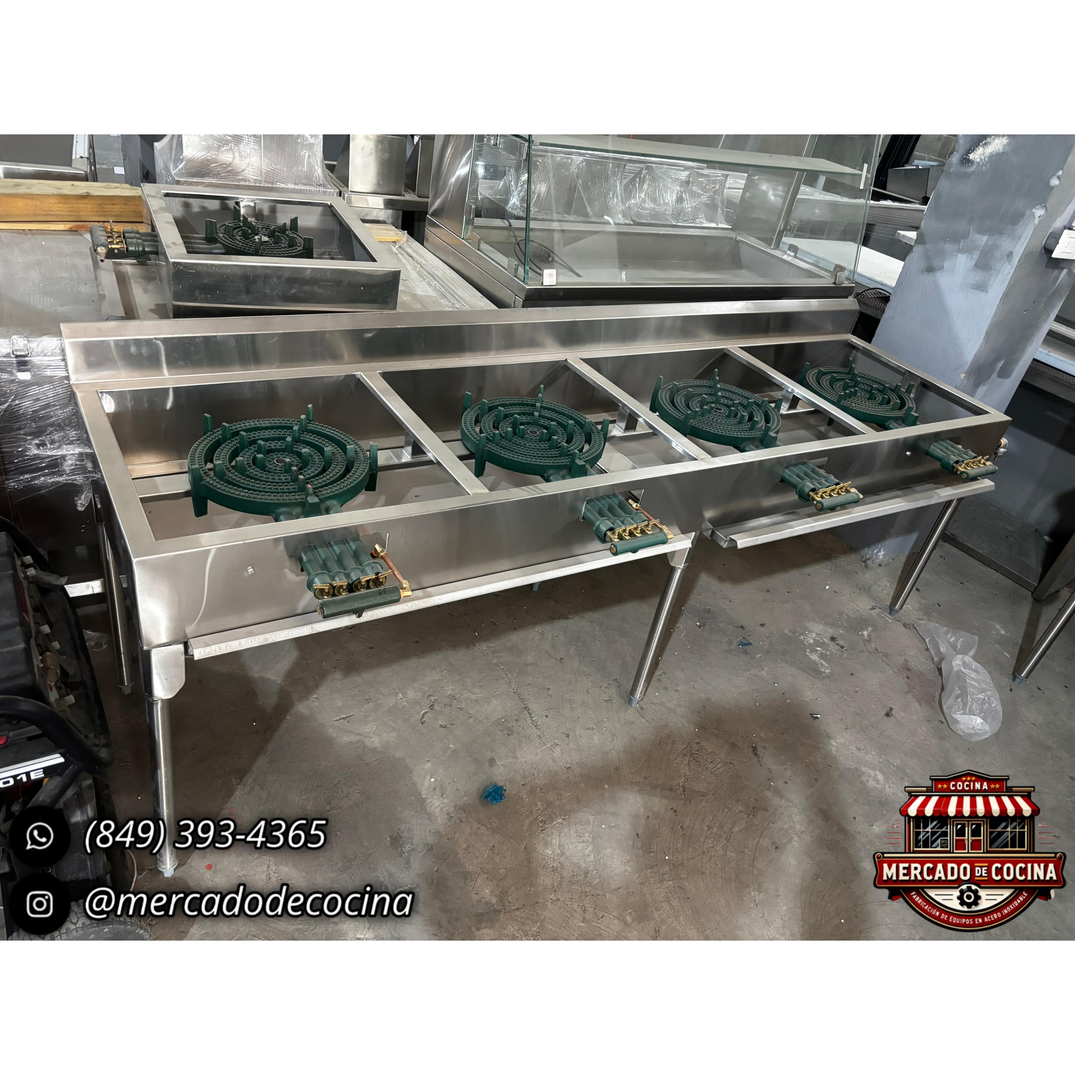 Estufa industrial mod-PRO 4 QUEMADORES P50