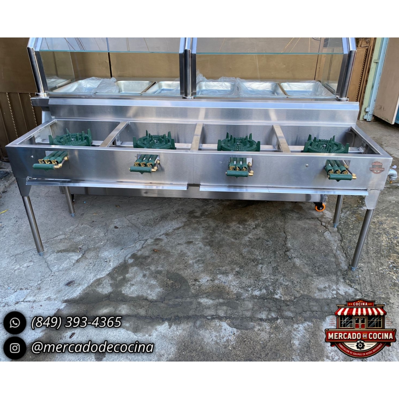 Estufa industrial mod-PRO 4 QUEMADORES P40