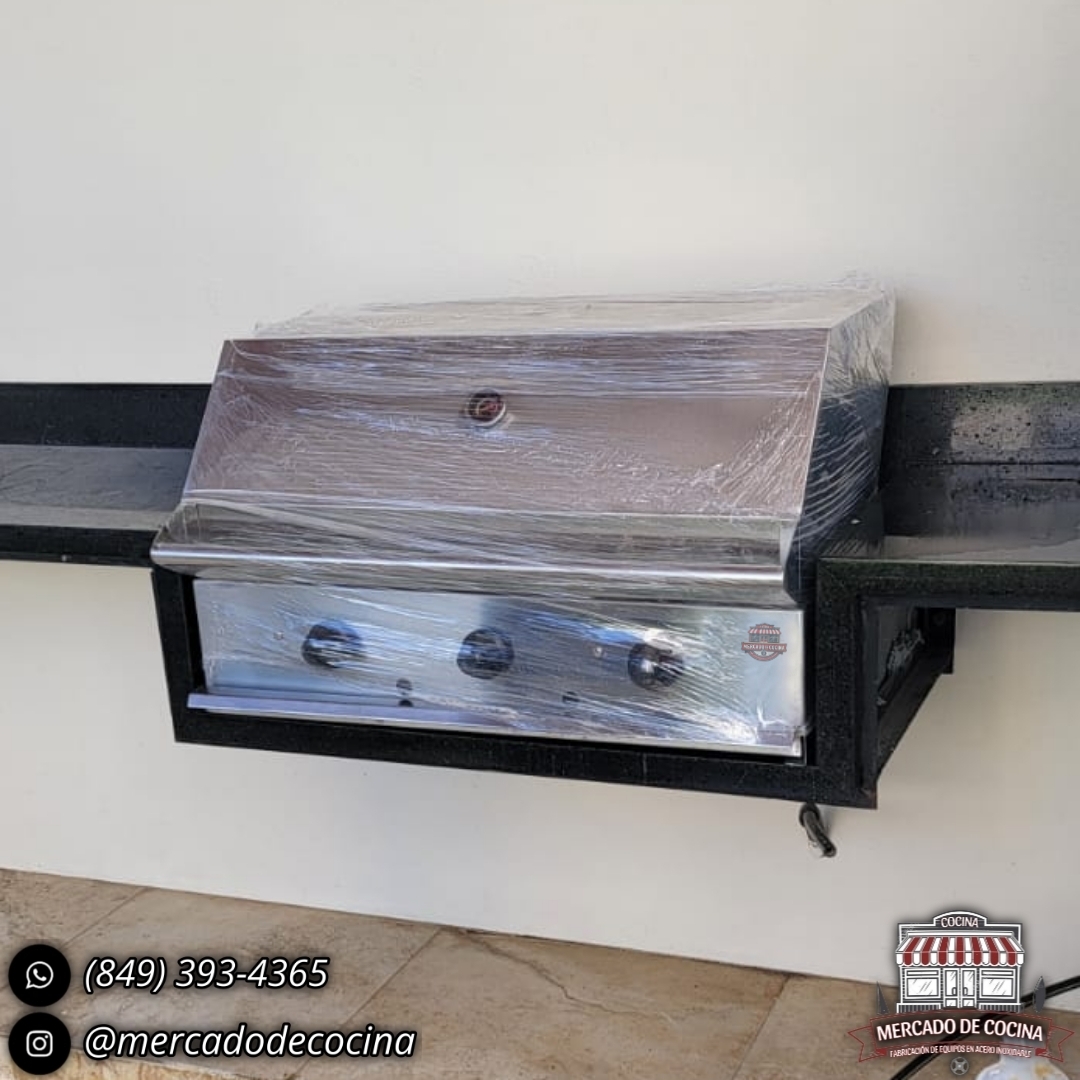 Asador BBQ 24" mod-PRO empostrable 