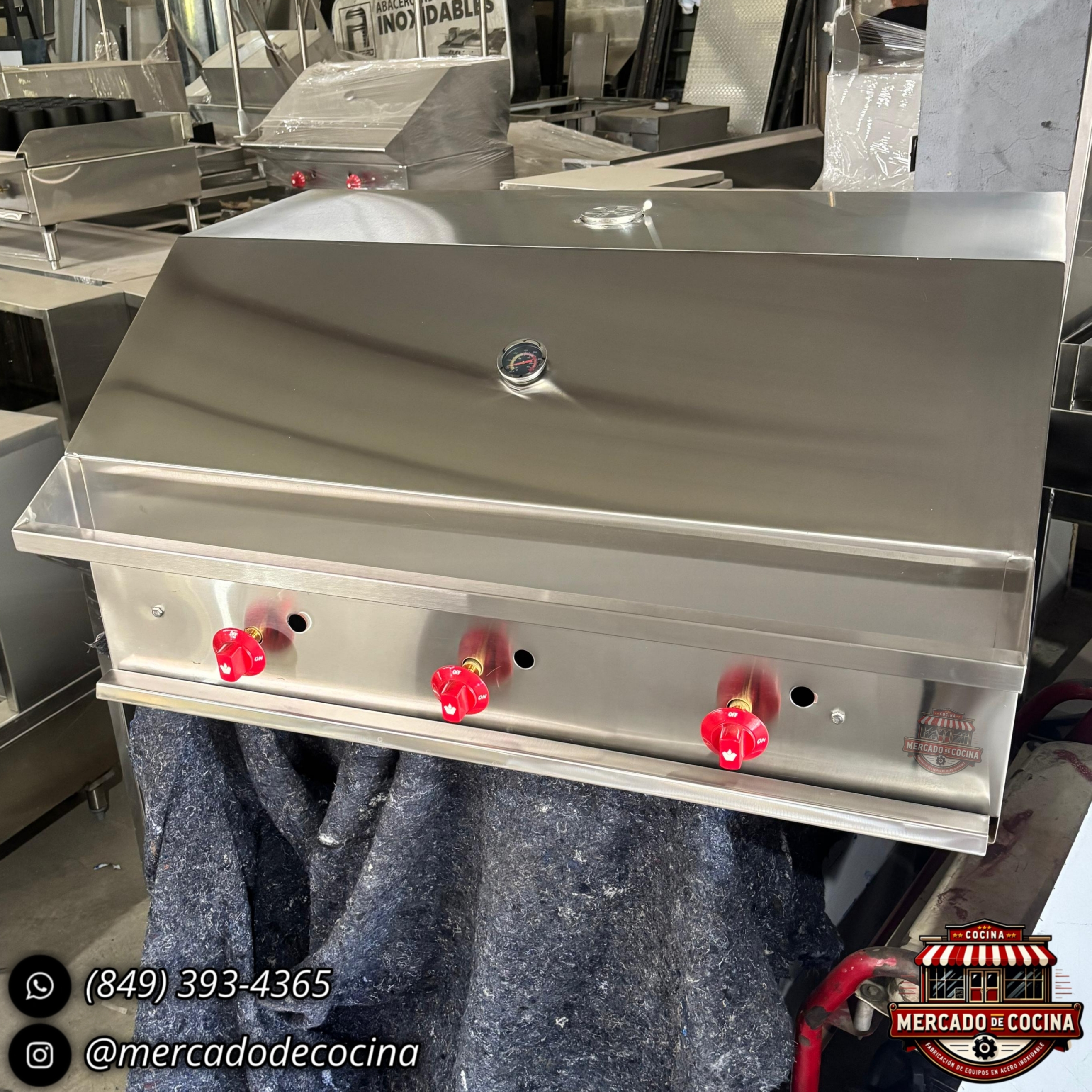 Asador BBQ 30" mod-PRO empostrable 