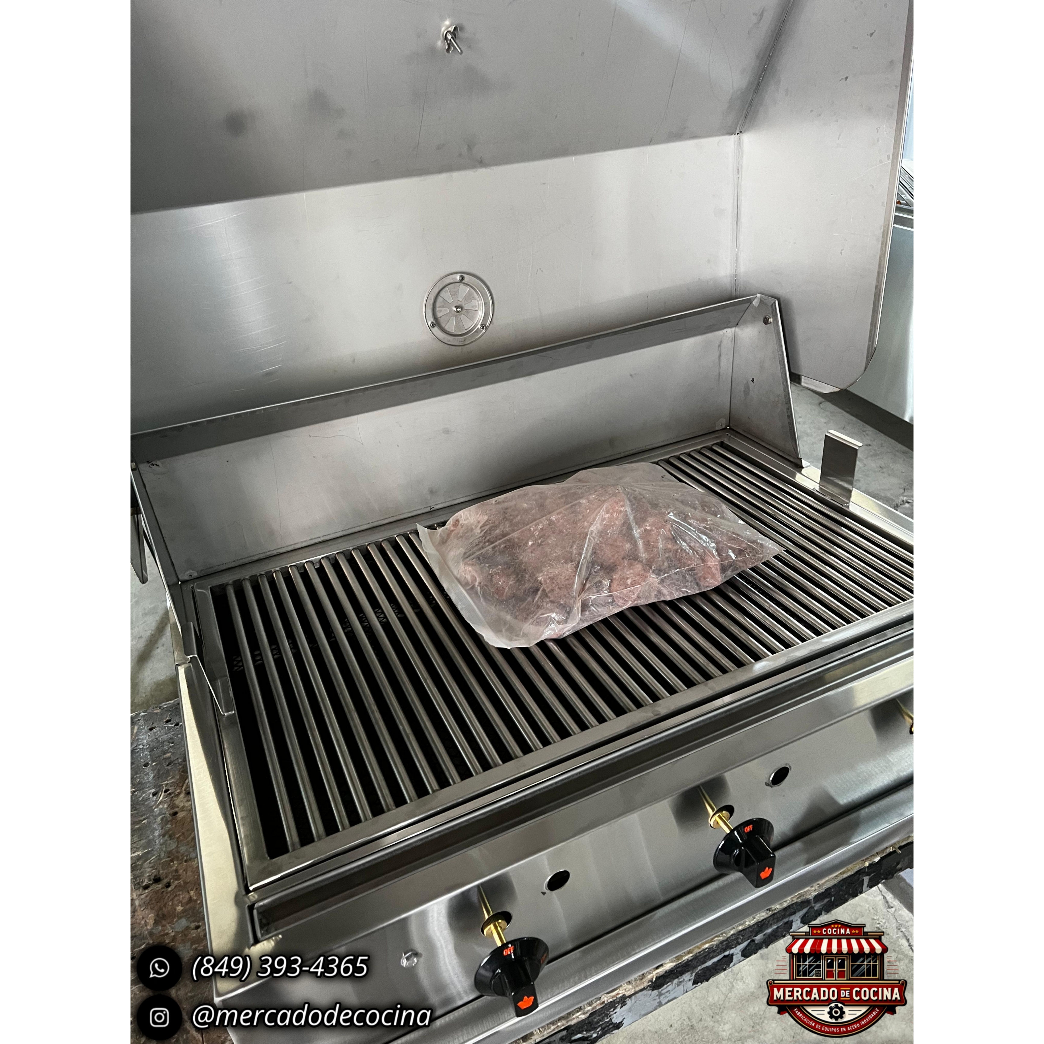 Asador BBQ 30" mod-PRO empostrable #2