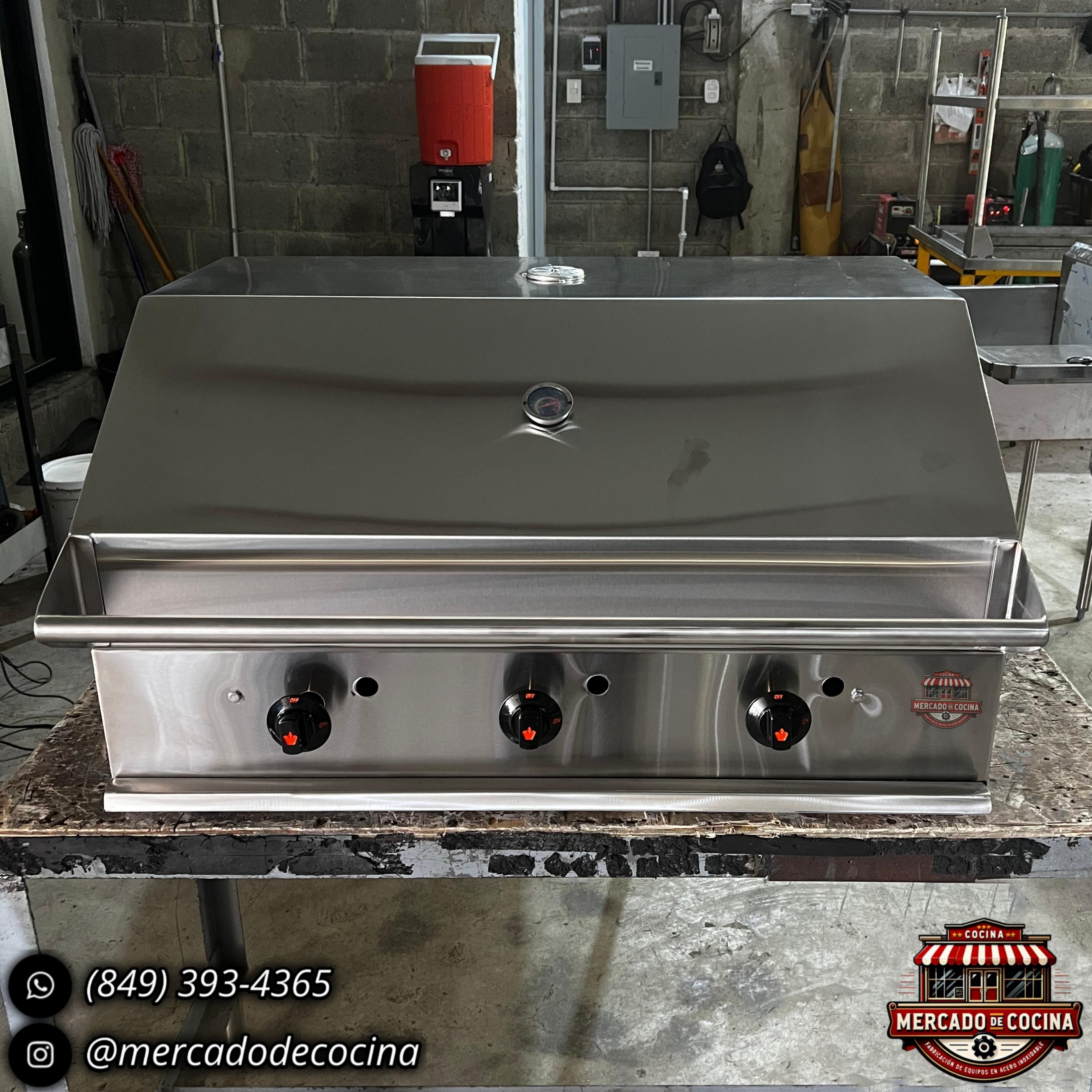 Asador BBQ 30" mod-PRO empostrable #2