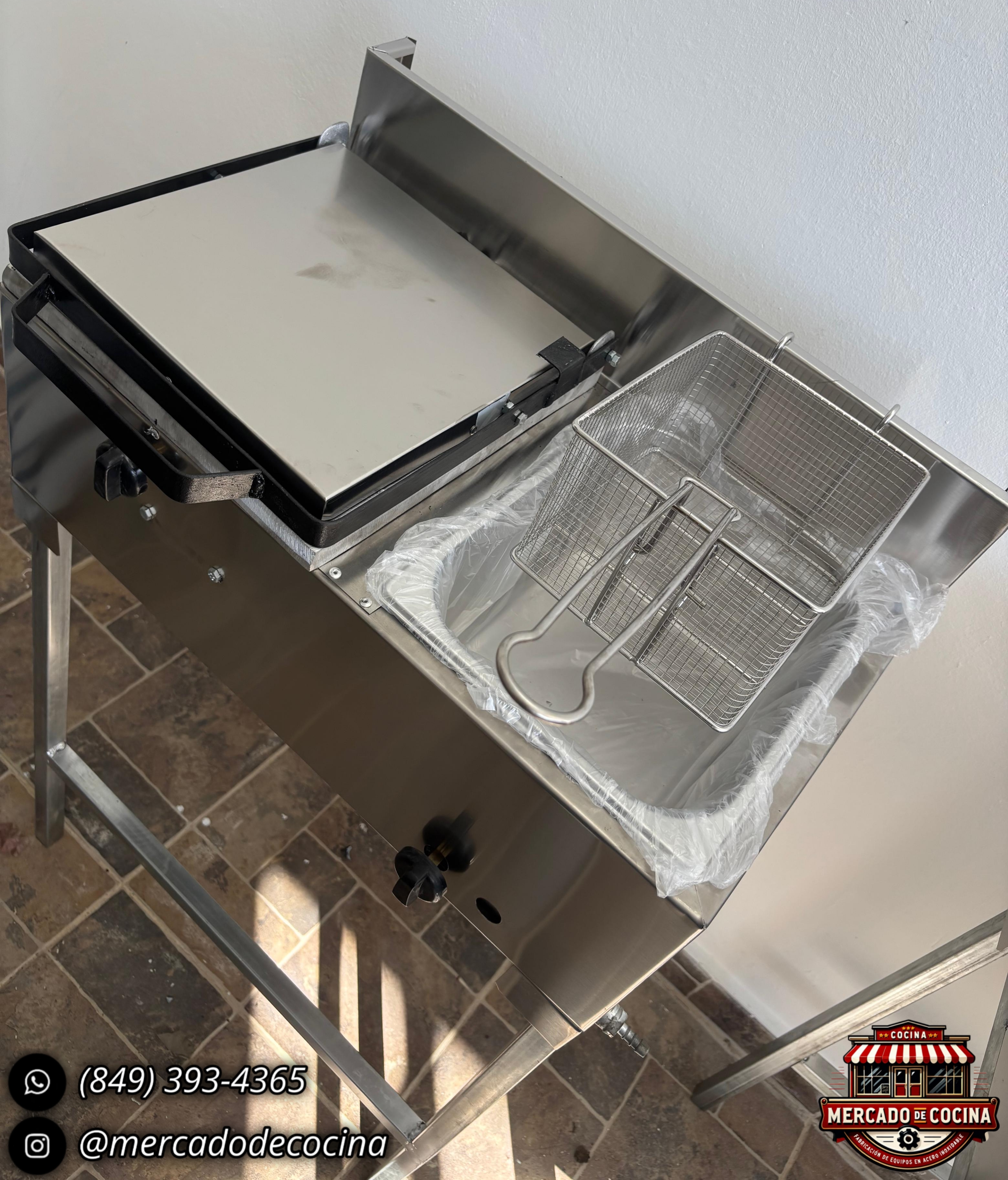 Tostadora de 5 panes+ 1 Freidora, con patas (ECO)