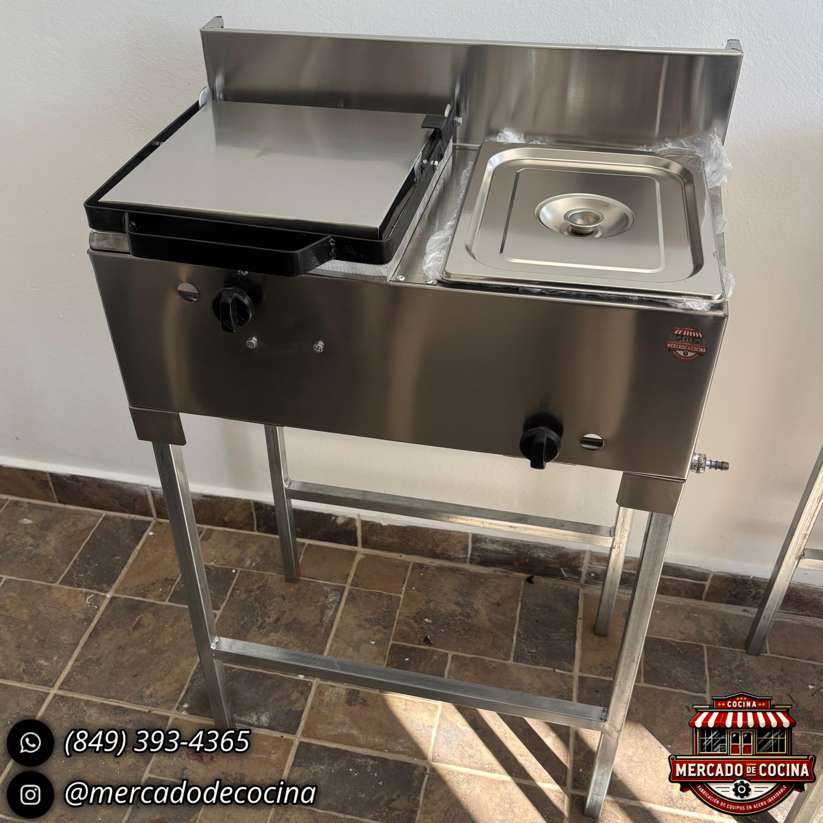 Tostadora de 5 panes+ 1 Freidora, con patas (ECO)